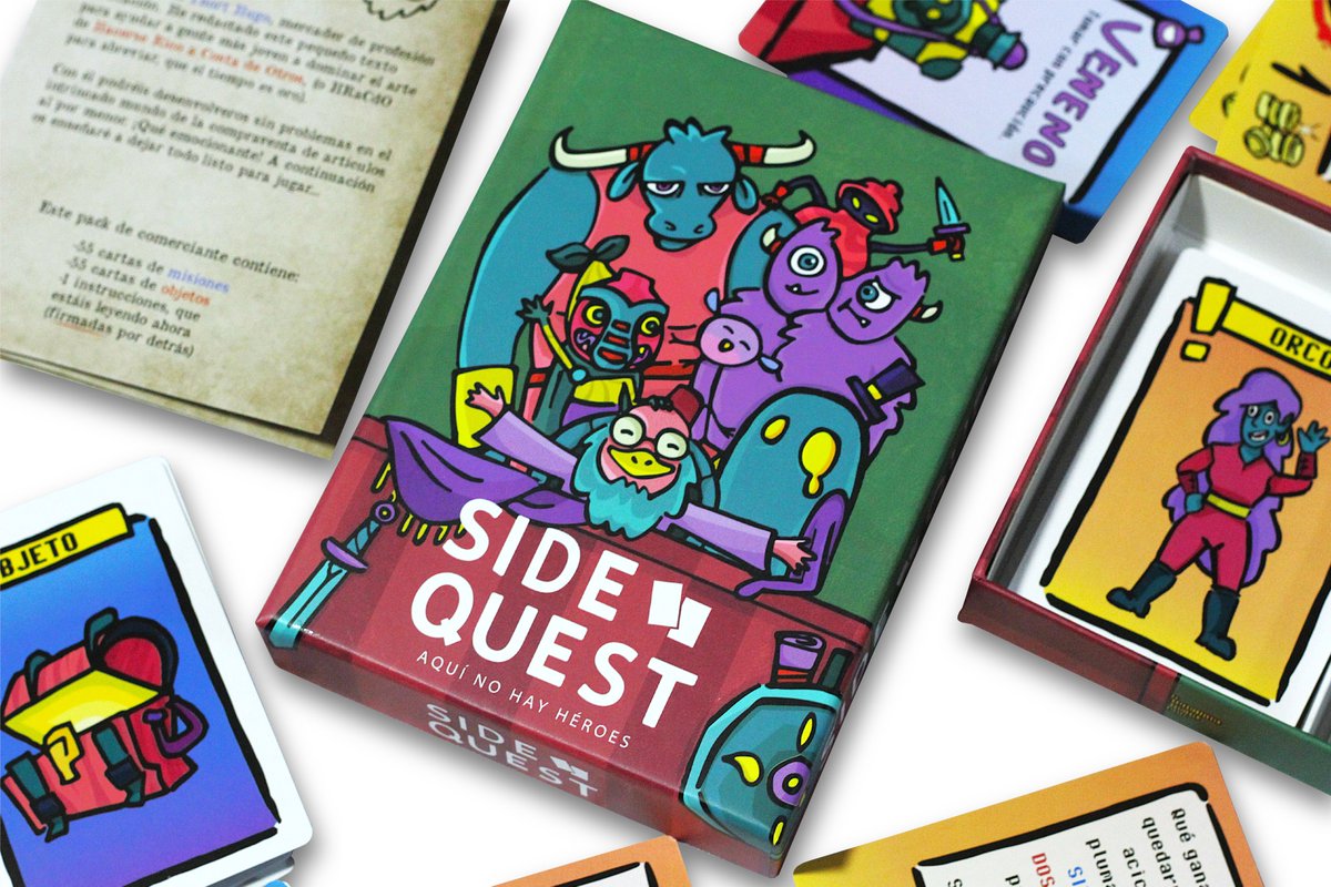 #Noticia 

El juego <a href="/SideQuestCard/">SideQuestGame</a> llega hoy a las tiendas tras su exitosa campaña en #Verkami hace unos meses

2d6mag.es/noticias/26_11…

#juegos #juegosdemesa