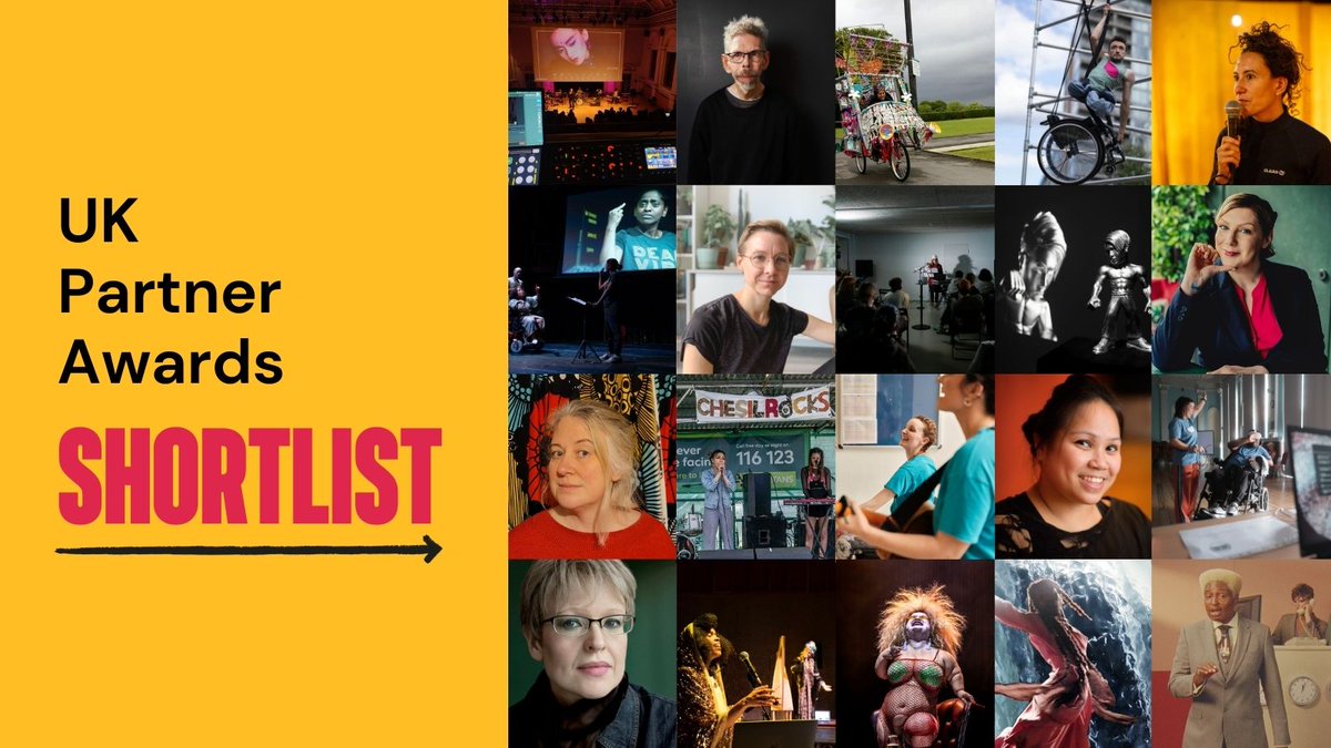 ✨ Check out the amazing disabled artists and their projects shortlisted for our UK Partner Awards!

From a drag performance on queer geriatric care, to a sensory installation inspired by Welsh landscapes, and a theatre piece for young blind audiences.

Find out more:
