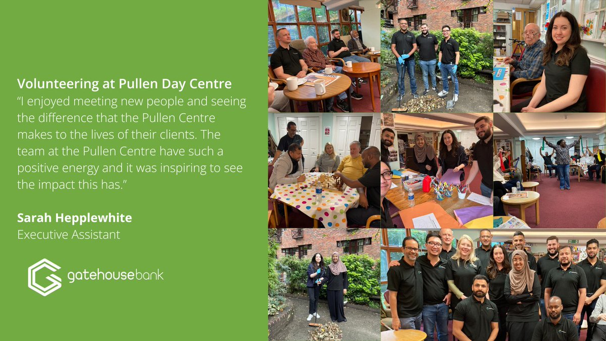 gatehousebank's tweet photo. Our Finance, Legal and Shariah teams came together to volunteer at the Pullen Day Centre, which aims to provide a welcoming space for older people with Alzheimer’s and Dementia.

The team joined in with crafts, games and played chess with visitors.

#Volunteering #GatehouseBank https://t.co/QcudF0uUZx