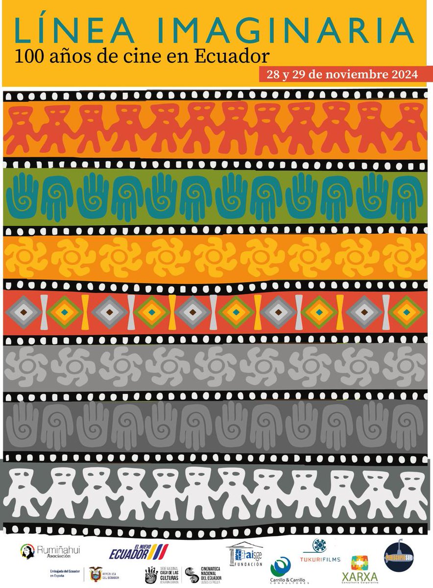 El #cineecuatoriano cumple 100 años de historia y en AISGE lo celebramos este jueves con un coloquio en nuestra sede de Ruiz de Alarcón (18.00, entrada libre)

Cinco grandes estudiosos de la industria de este país hermano participan en la jornada. ¡Vente!

lineaimaginariacinema.com/2024/coloquio.…