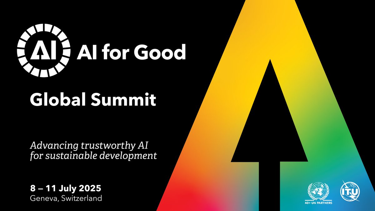 The time is now! Get your FREE tickets to the #AIforGood Global Summit
📅 When: July 8–11, 2025
📍 Where: Palexpo, Geneva
🎫 FREE registration is now open! 
💥 Early bird offers on paid passes are 50% off

Join the UN's leading event on #AI! 
🌐 loom.ly/3lYtLDg