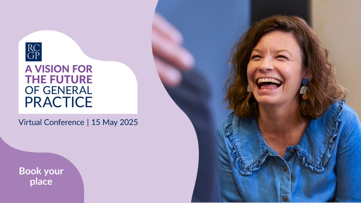 📢 A Vision for the Future of General Practice returns on Thu 15 May!

Join us to discuss and explore the biggest emerging topics in general practice, connect and catch up with peers and colleagues, and update your knowledge and practice skills.

Free to RCGP members - register