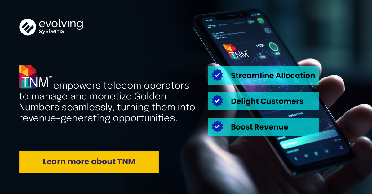EvolvingSystems's tweet photo. Golden Numbers: More Than Just Numbers, They’re Strategic Assets!
What can TNM do for your Golden Numbers?
Visit our website to discover how TNM can transform your number management strategy. https://t.co/WDUSBzRege 
#TelecomSolutions #SIMManagement #Efficiency #Automation https://t.co/u9botsA7Sb