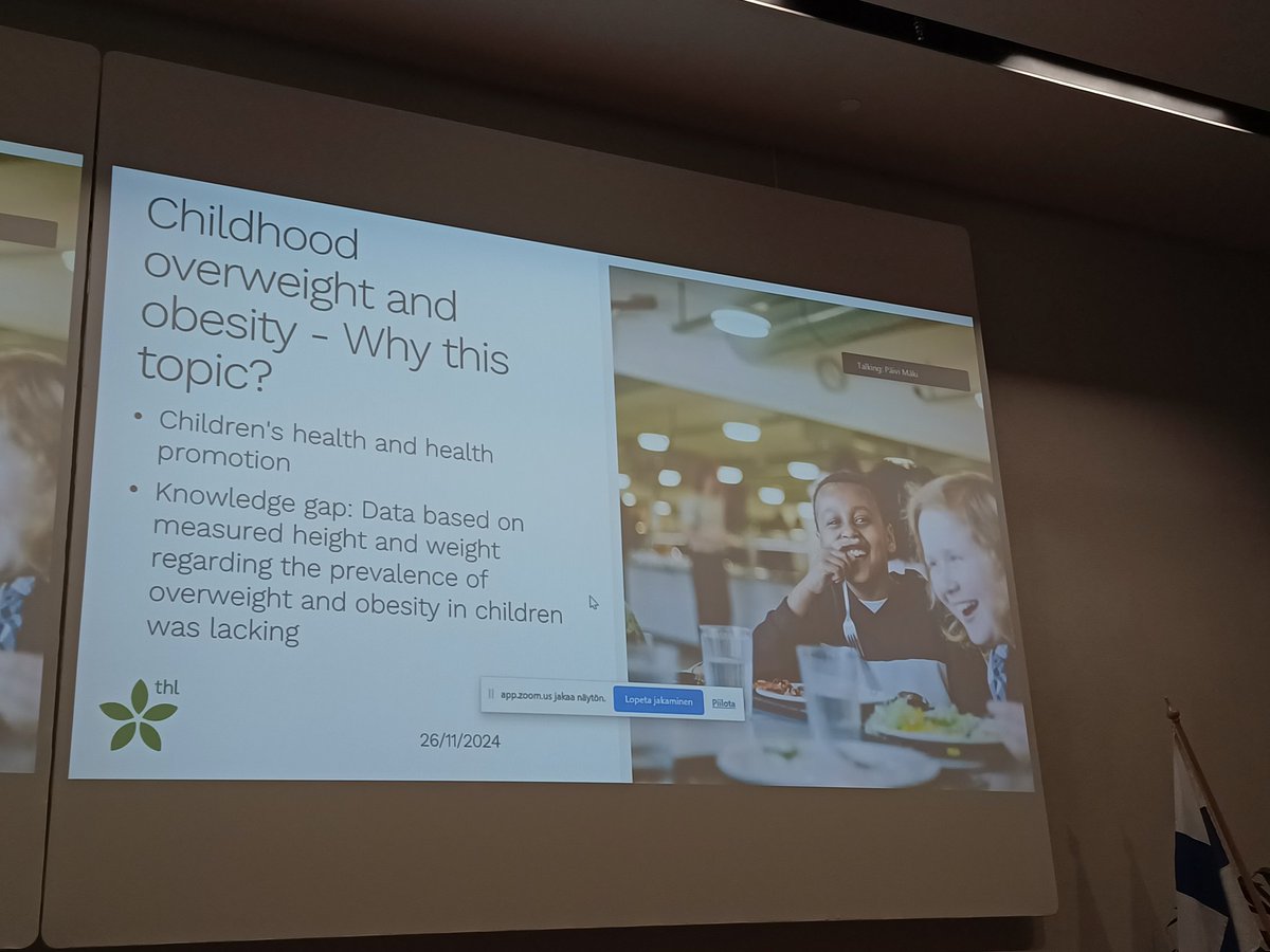 Päivi Mäki, the winner of our thesis award competition, presenting her PhD study remotely