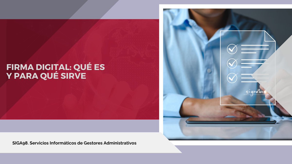 SIGA98's tweet photo. #BlogSIGA98
Son muchos los beneficios que ofrece la #FirmaDigital para empresas, autónomos y particulares en el ámbito privado, público y profesional. Analizamos la solución que te ofrecen SIGA98 y los Colegios de Gestores Administrativos. https://t.co/FZOnxIqHEd https://t.co/m0e4ODO6fq