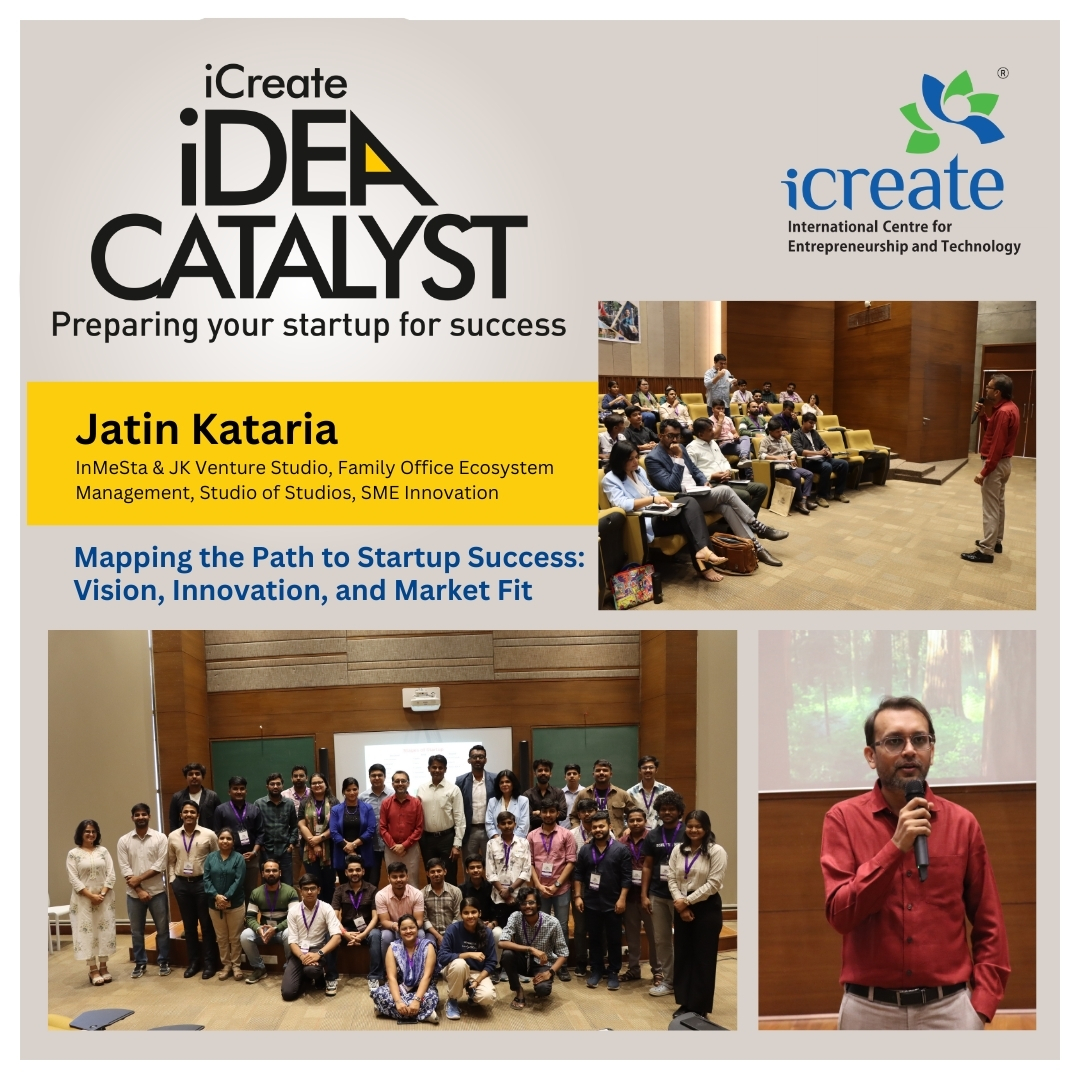 icreatenextgen's tweet photo. Day 2 of #IdeaCatalyst Batch 3 featured an insightful session by Mr. Jatin Kataria on "Achieving Startup Success." He shared strategies on aligning vision with solutions, finding product-market fit, & navigating challenges. Thank you for empowering our cohort! 🚀 #iCreateWithYou https://t.co/e5ejv4JzfO