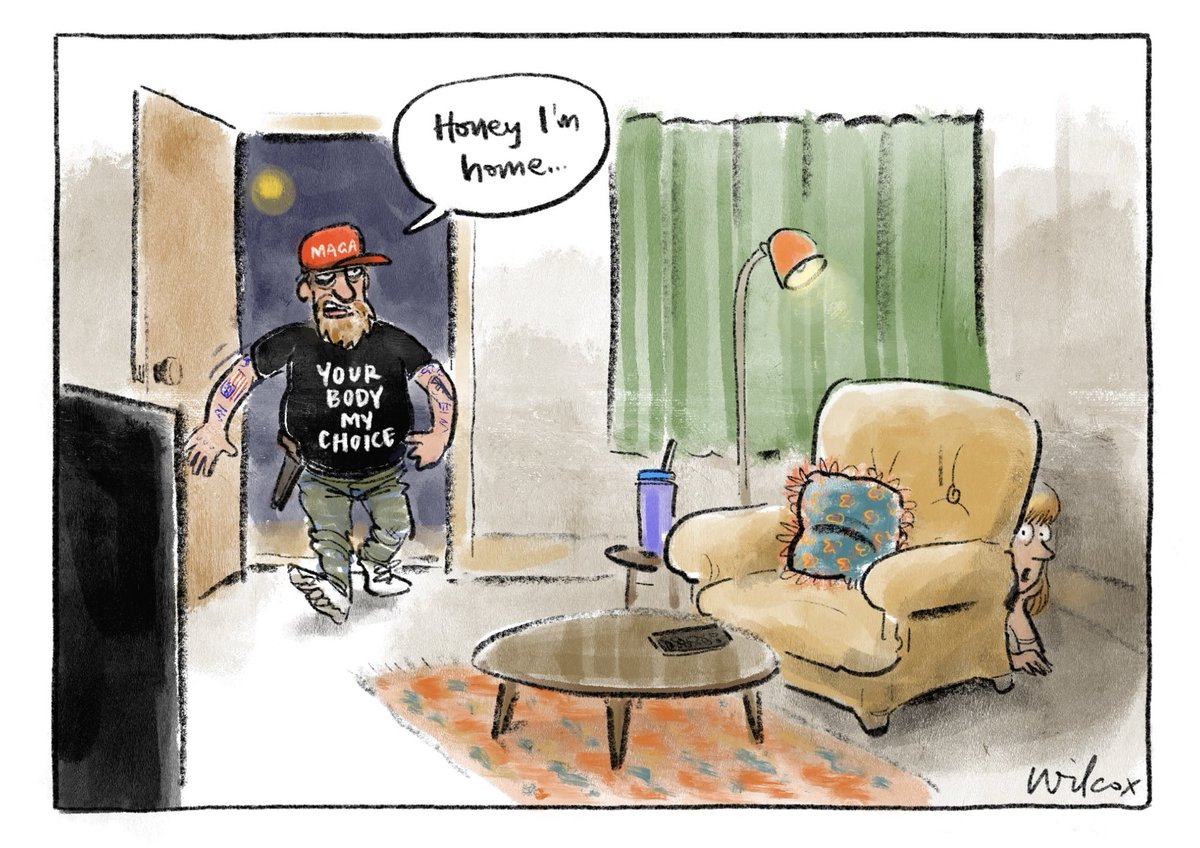 Men will shout "Your body, my choice" at women with glee, but if a woman draws a cartoon about it they'll cry it's the most sexist thing they've ever seen