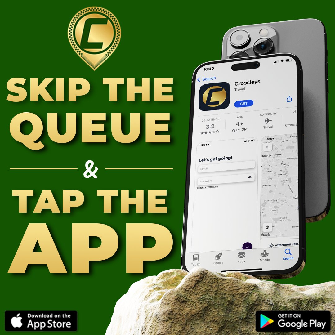 CrossleysCars's tweet image. Smooth travels start with just a tap! 📲 Download our app today for easy bookings, live tracking, and secure payments—all at your fingertips
-
📲 Download Our App: onelink.to/crossleyscars
📞01422 202020
🌐 crossleyscars.com
-
#crossleys #taxi #smspay #payment #cashless