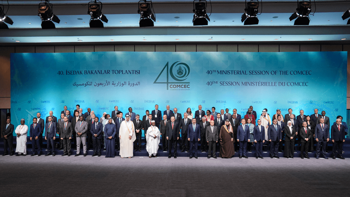 40th Ministerial Session of COMCEC

ADFIMI Chairman Mr. Metin Özdemir and ADFIMI Secretary General Mr. İlhami Öztürk participated at the 40th Ministerial Session of COMCEC which was held in Istanbul, Türkiye on 4 November 2024.