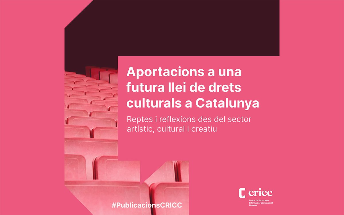 ✍️“Aportacions a una futura llei de drets culturals a Catalunya” Article d’<a href="/anna_villarroya/">Anna Villarroya</a> i <a href="/MartaCasalsB/">Marta Casals Balaguer</a> (<a href="/CRICC_UB/">CRICC</a>) amb <a href="/rkleinca/">Ricardo Klein</a> (<a href="/DepSocAnt_UV/">Dept. de Sociologia i Antropologia UV</a>) sobre les contribucions a la consulta del Govern per a la futura Llei de drets culturals.

🗞 Llegeix+
poliedrica.cat/aportacions-a-…