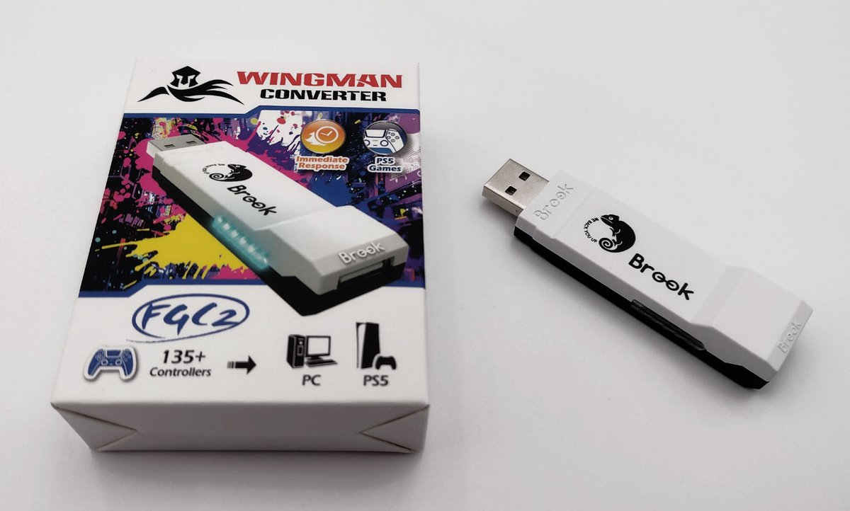 Brook PS5 adapter - Wingman FGC 2. Currently working very nicely with alternative controllers (e.g. HORI Flex, XAC, 8BitDo Lite SE 2.4GHz).... 

Can work well with the Titan Two, and hopefully soon HID Remapper v6 etc. 

Brook have achieved a near miracle it seems.

Review over