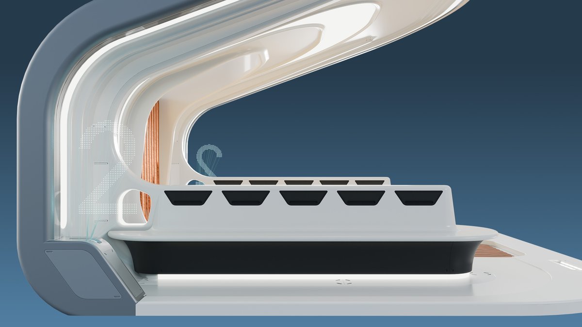RegimantasRa's tweet photo. Sci Fi Waiting Pavilion 02. Still renders from Blender. 3D Model was done in Plasticity. Turntable animation as well as Plasticity viewport views posted separately last week. #3Dart #3DConcept #Blender #3Dmodel #Plasticity https://t.co/PmbFA7w7TN