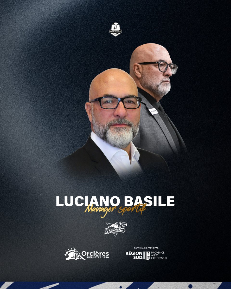 ⚠ IMPORTANT ⚠
Luciano Basile sera le nouveau manager sportif des Rapaces de Gap ! 🦅

#wearerapaces