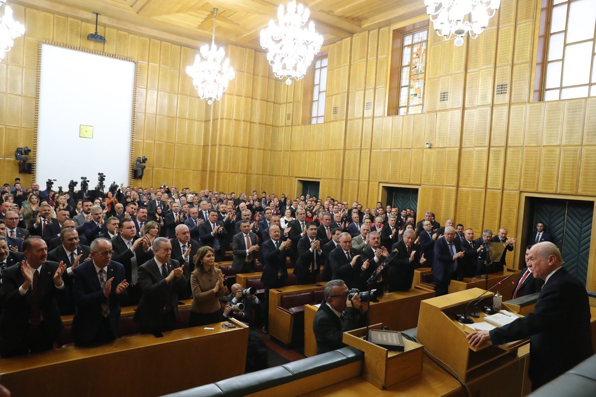 Genel Başkanımız Sayın Devlet BAHÇELİ <a href="/dbdevletbahceli/">Devlet Bahçeli</a> TBMM Grup toplantımızı gerçekleştirdi. 
26.11.2024