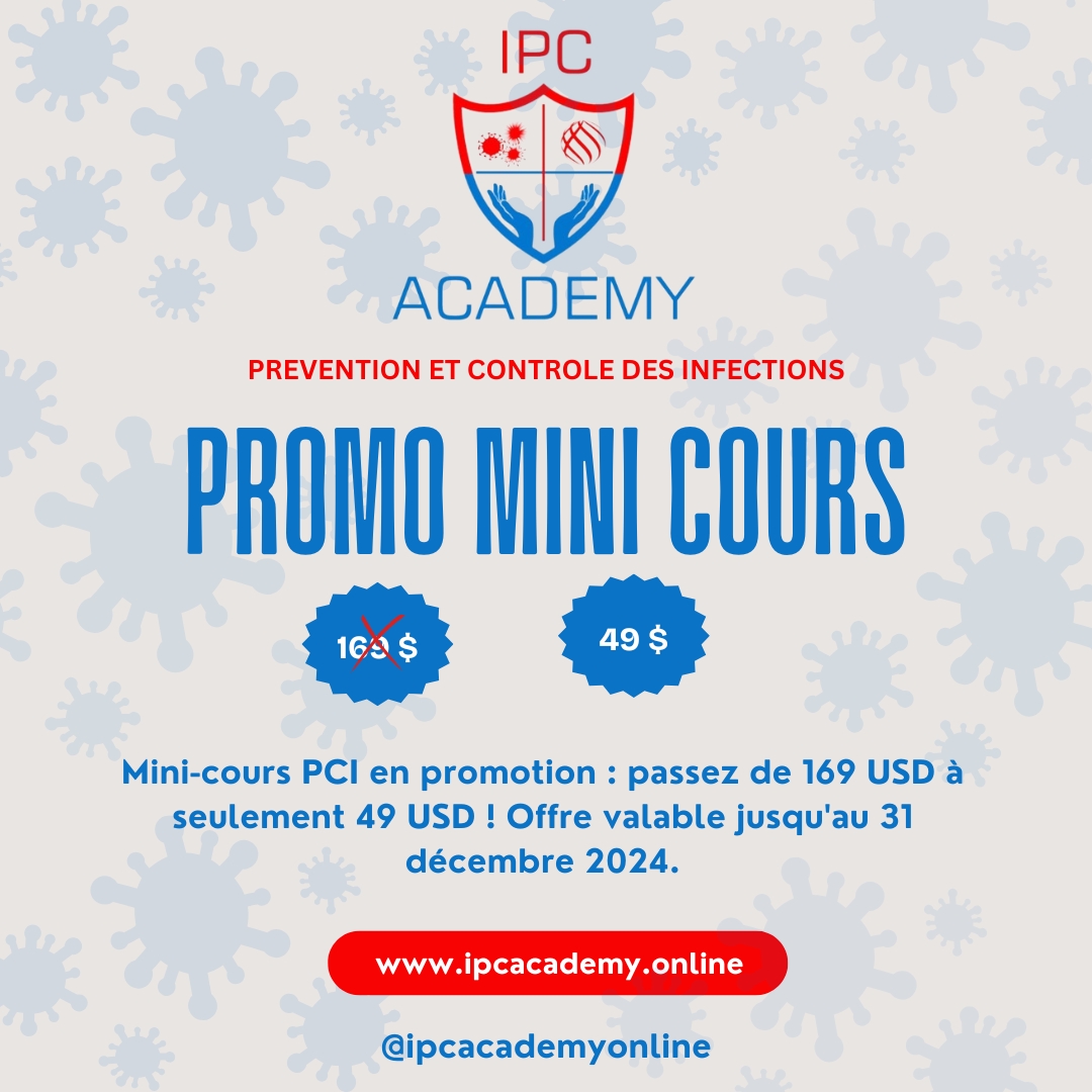 IPC Academy Online (@academyipc17555) on Twitter photo 🎉 PROMOTION MINI-COURS ! Passez de 169 USD à seulement 49 USD ! 🎯 Ne manquez pas cette opportunité pour approfondir vos compétences en prévention et contrôle des infections. Offre valable jusqu'au 31 décembre 2024. 🌟
👉 ipcacademy.online | 📲 @ipcacademyonline 🎉 PROMOTION MINI-COURS ! Passez de 169 USD à seulement 49 USD ! 🎯 Ne manquez pas cette opportunité pour approfondir vos compétences en prévention et contrôle des infections. Offre valable jusqu'au 31 décembre 2024. 🌟
👉 ipcacademy.online | 📲 @ipcacademyonline