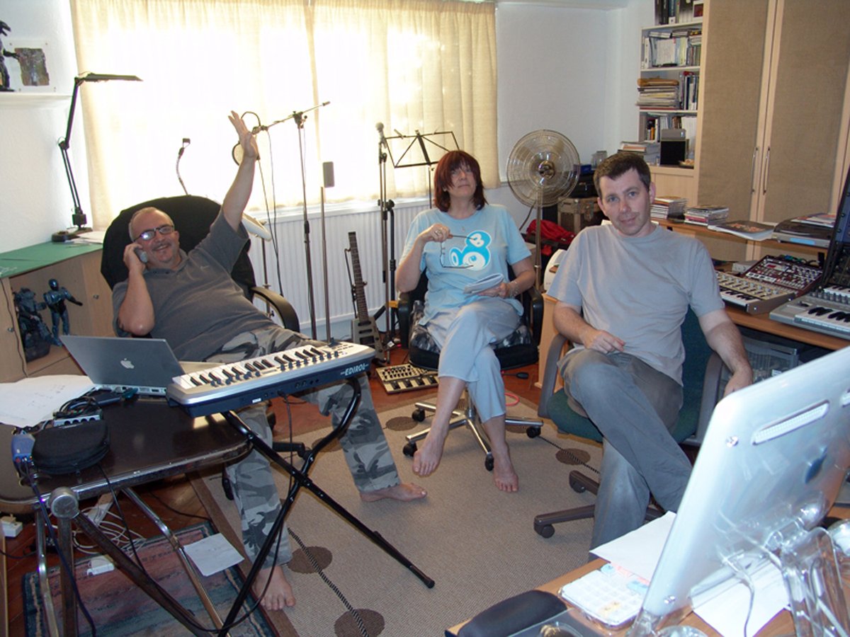 Remembering dear Sleazy, so very easy to love. A happy day working on TG music together in 2008.❤️❤️❤️