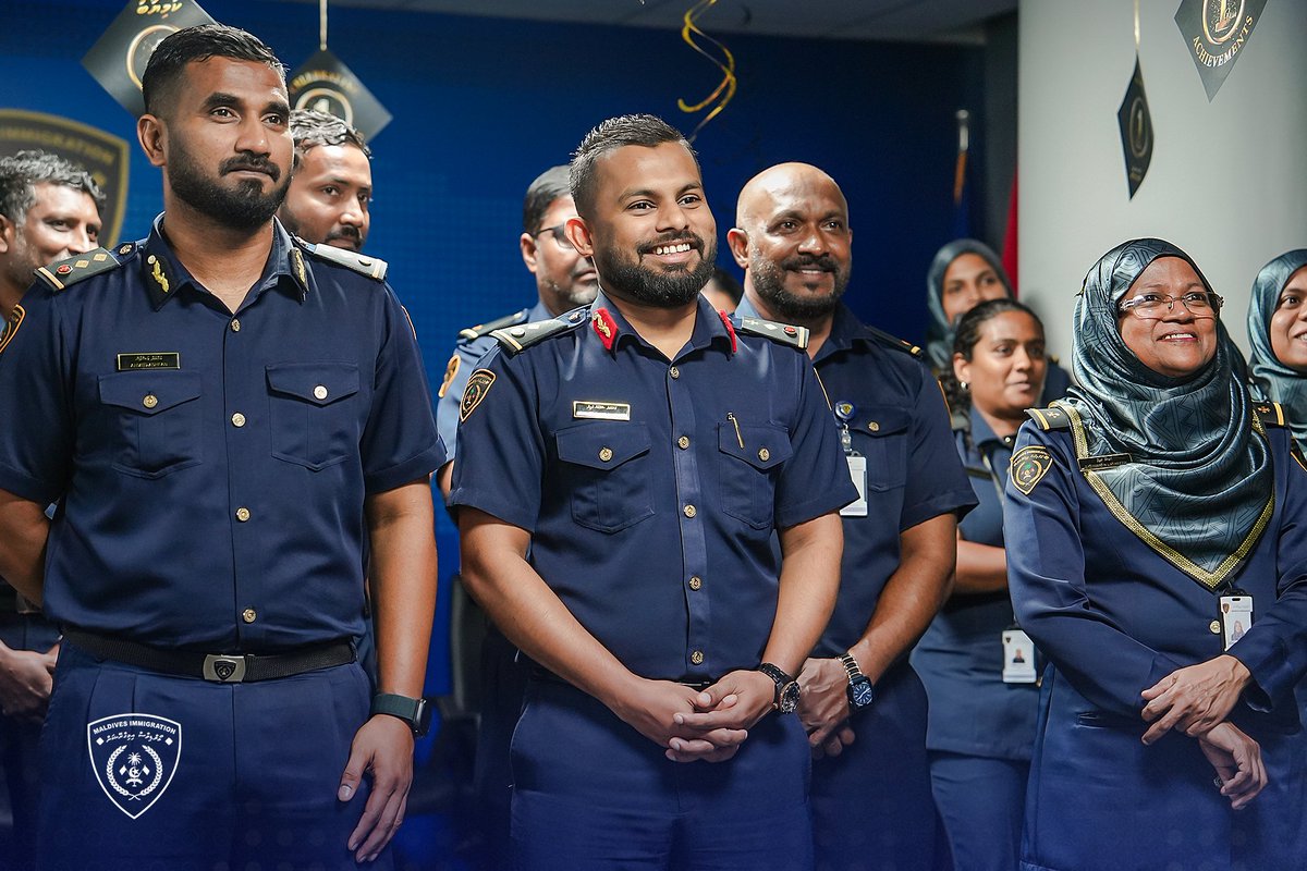 ImmigrationMV's tweet photo. Highlights from the celebration of Immigration's successes in the government's first year, which brought together senior management and officers.

#MaldivesImmigration #MIyearlyahievements2024