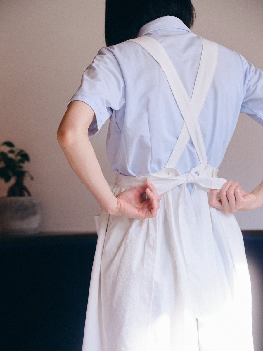 ときめきのお知らせ☕️】 喫茶閃光さんのオリジナルエプロンを製作