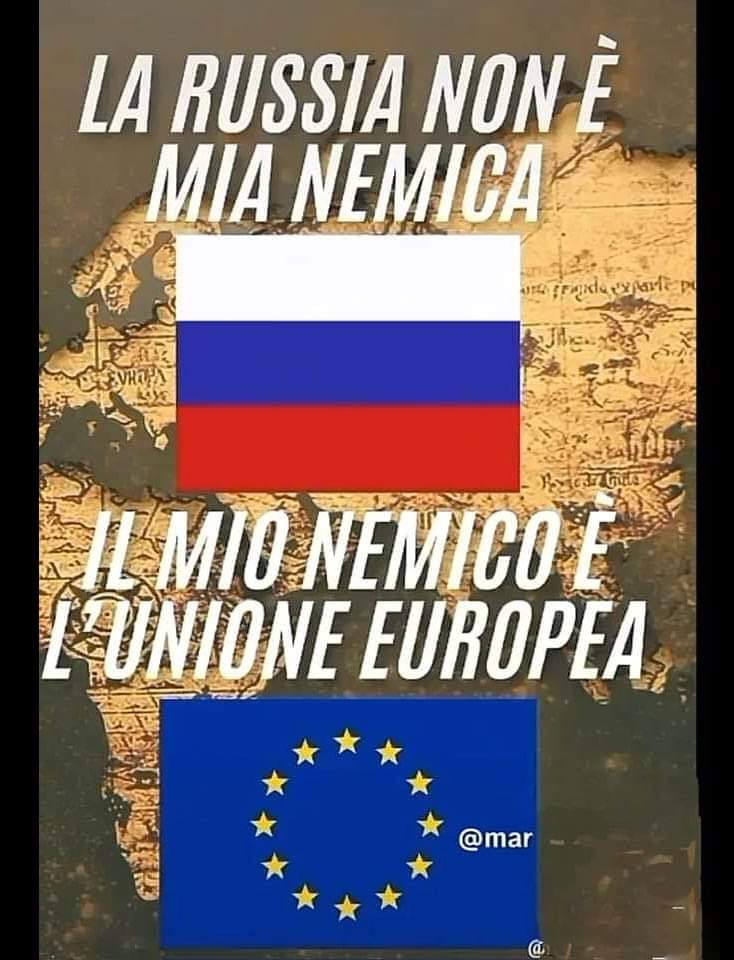 FmMosca's tweet photo. RT SE CONCORDI CON ME
Serve un partito filorusso in Italia.
STOP #WorldEconomicForum al potere (quest'è ora)