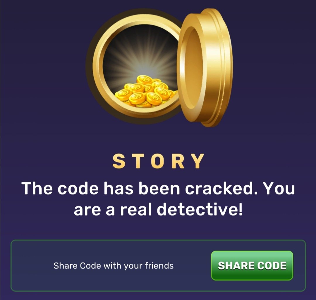 Airdrop1345's tweet image. Treasure Tapper daily code November 26

S: • • •
T: — 
O: — — — 
R: • — •
Y: — • — —

t.me/treasure_tappe…

#treasure #treasuretapper #airdrop #taptoearn #tapswap #dailycombo #mine