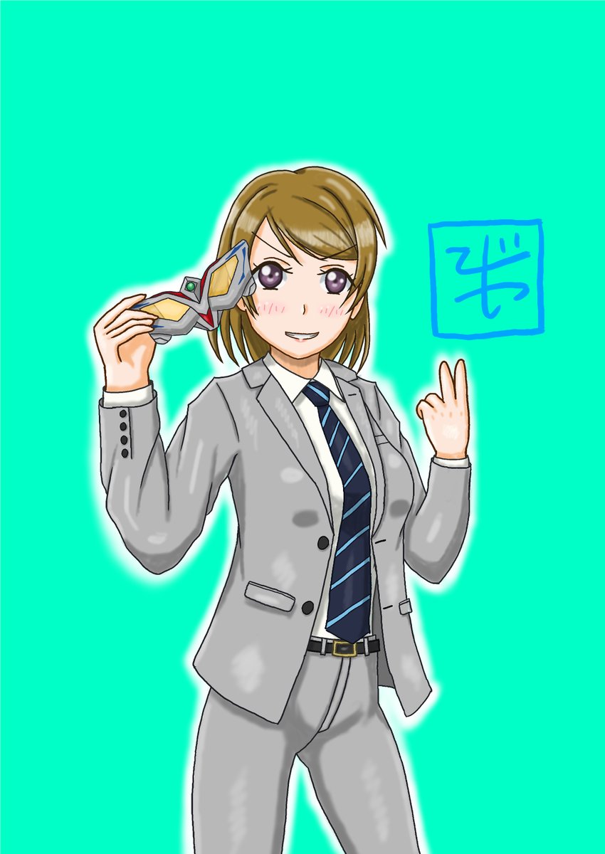 小泉花陽 「#このタグを見た人は推しの初描きと現在の絵を載せる 1枚目が2017年、2～3枚」|ロギのイラスト