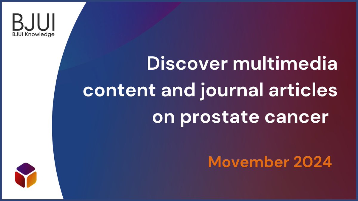 BJUI Knowledge (@bjuiknowledge) on Twitter photo In addition to our multimedia content, this #Movember browse #OpenAccess articles published in <a href="/BJUIjournal/">BJU International</a> and @BJUIcompass. Including ‘#ProstateCancer and solid organ transplantation: patient management and outcomes’ – authored by <a href="/uroegg/">Scott Eggener</a> et al.
bjui.pub/Movember2024 In addition to our multimedia content, this #Movember browse #OpenAccess articles published in <a href="/BJUIjournal/">BJU International</a> and @BJUIcompass. Including ‘#ProstateCancer and solid organ transplantation: patient management and outcomes’ – authored by <a href="/uroegg/">Scott Eggener</a> et al.
bjui.pub/Movember2024