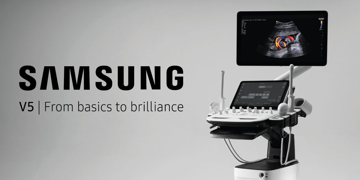 ordamed's tweet photo. 🔴We are delighted to introduce the V5 ultrasound system from Samsung Medison! This advanced system impresses with its high-quality 2D, 3D, and color imaging, perfectly tailored for even the most challenging diagnostic tasks. Designed with the daily needs of specialists in mind, the V5 ensures clarity, precision, and reliability at every step.
Discover new possibilities in ultrasound imaging with the Samsung V5!