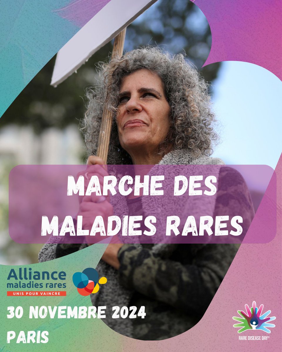 [MARCHE DES MALADIES RARES] Organisée par l'Alliance Maladies Rares, la nouvelle édition se tiendra le 30 novembre prochain dans le cadre du Téléthon.
Pour plus d'informations, consultez le site web de l'Alliance Maladies Rares
#maladiesrares #telethon #fsmr
<a href="/FilieresMR/">Filières Maladies Rares</a>