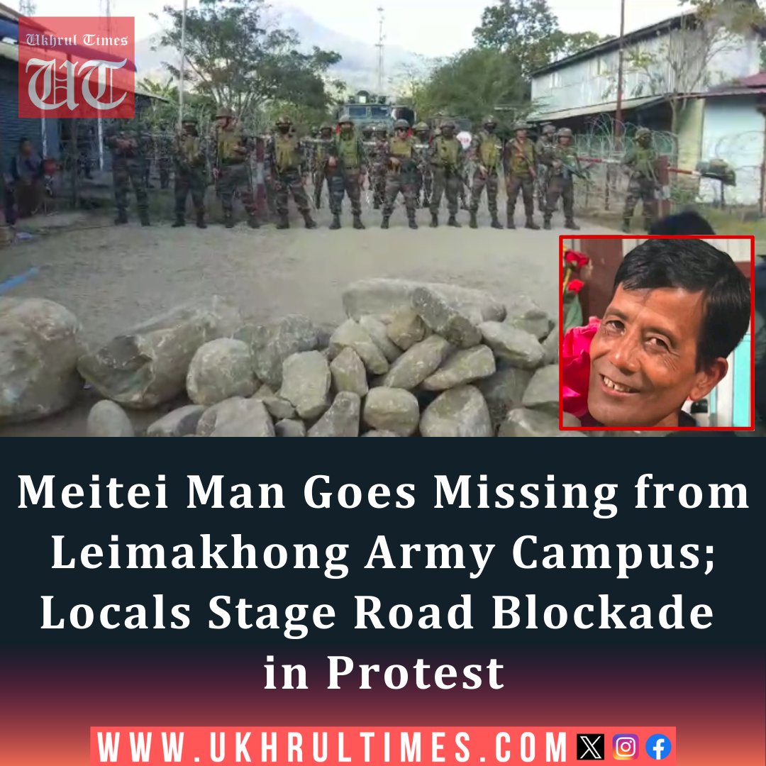 ukhrultimes's tweet photo. #ManipurCrisis: A 56-year-old man from the #Meitei community, Laishram Kamalbabu, has been missing since Monday after leaving for work at the 57 Mountain Division campus of the #IndianArmy in #Leimakhong. According to reports, Kamalbabu left for work on Monday morning at around 9 AM, riding his Honda Activa scooter. However, his family later discovered that his phone was switched off, and his whereabouts remain unknown. #ManipurViolence Read more | https://t.co/RxMgv00kW5