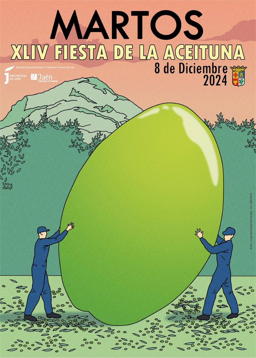📆 Del 6 al 8 de diciembre Martos celebra su tradicional Fiesta de la Aceituna, que  no sólo simboliza el inicio de la campaña de recolección, sino que también es un homenaje a los aceituneros y aceituneras que trabajan en la campaña
jaenparaisointerior.es/es/w/xliv-fies…
#oleoturismo #martos