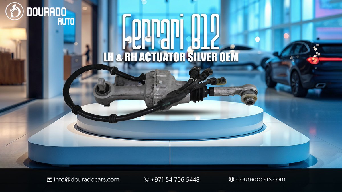 DouradoAuto's tweet photo. Enhance your Ferrari 812 with OEM Silver Actuators LH &amp; RH by Dourado Auto Service! https://t.co/fFCYdZDVoB  🏎️✨ 
#Ferrari812 #DouradoAutoService #sparepartsshop #autoparts #bodyparts #luxurycaraccessories #autodealers #carparts #autoworks #carupgrade #autopartsstore #dubai ❤️ https://t.co/ZFmMDtF2Z4