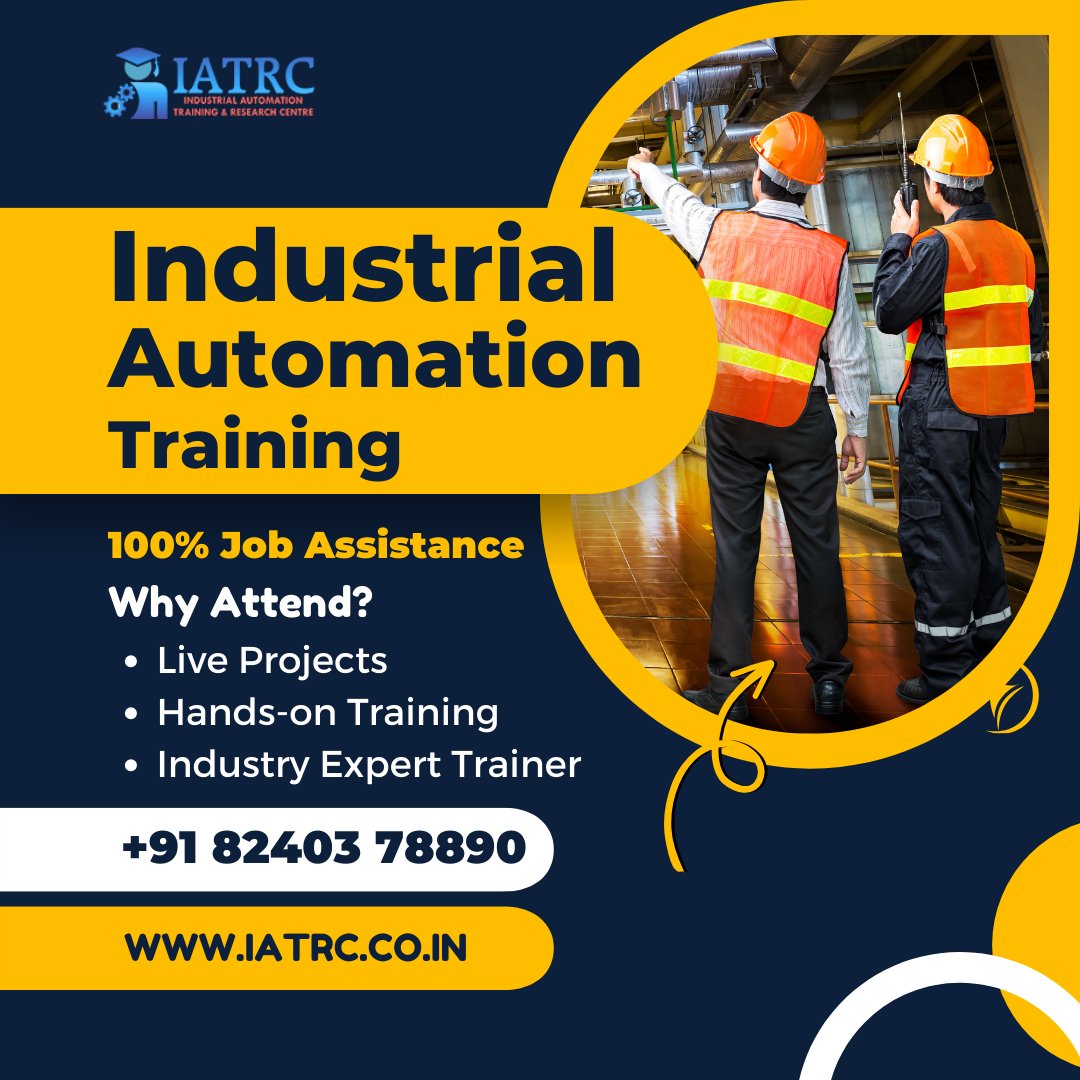 IATRC1's tweet photo. Job-Oriented Skill Development Training for Engineering Students
Contact: +91 8240378890
Website: https://t.co/Xv9ePtiOyb
#Training #Automation #HMItraining #SCADAtraining #drivetraining #vfdtraining #PLC #HMI #SCADA #autocad #PANELDESIGN #industrialautomation #professionalcourse https://t.co/ZjveFuRJGK