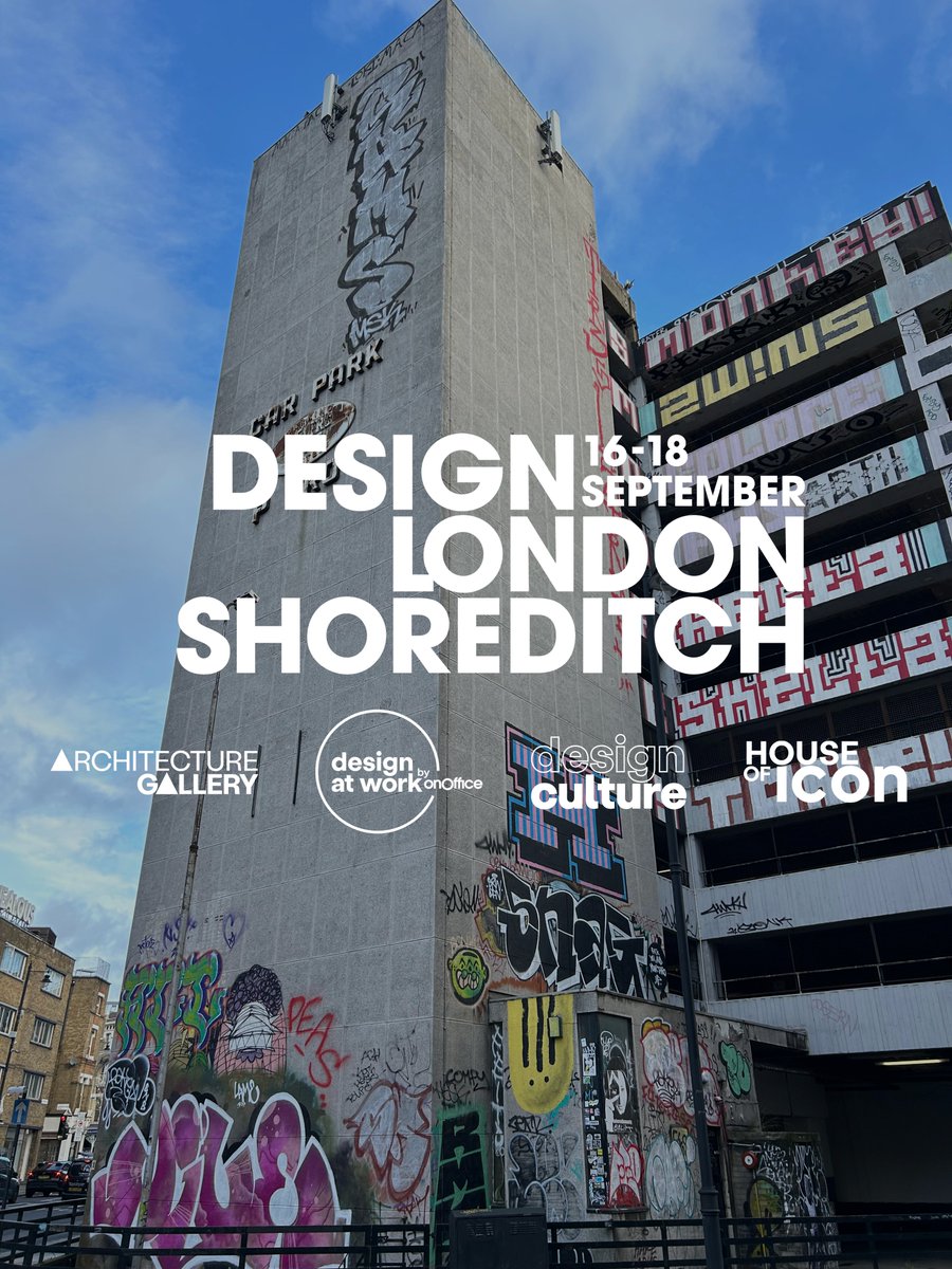 Introducing Design London Shoreditch.📣 

Four new curated exhibitions covering architecture, design and culture announced to take place in Shoreditch, 16-18 September, during London Design Festival 2025. Discover more here: designlondon.co.uk/wp-content/upl…