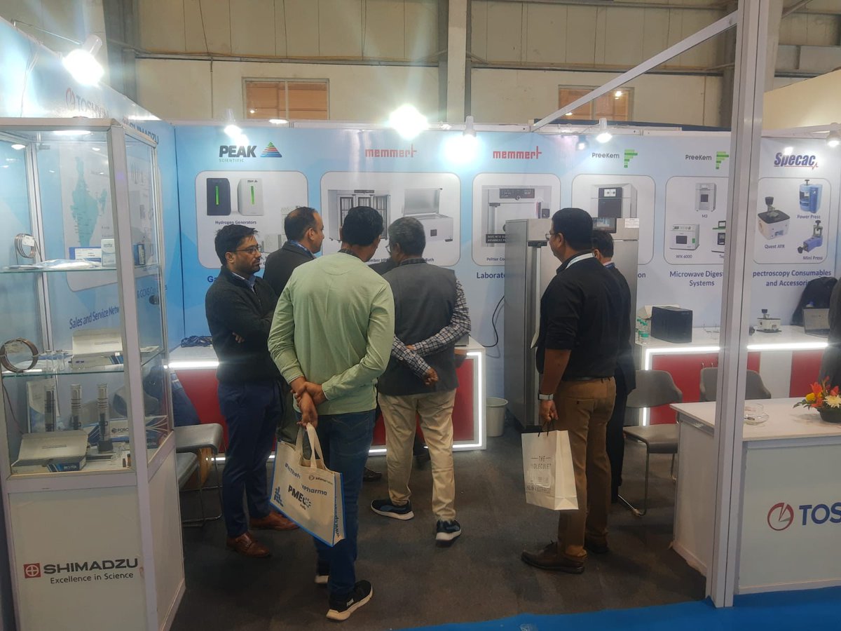 Toshvin's tweet photo. PMEC India 2024 kicks off today. Visit us at Hall No. 15, Booth No. C-36 to explore our latest range of world-class laboratory instruments. We look forward to meeting you.

#PMECIndia2024 #PharmaceuticalInnovation #LaboratoryInstruments #TechForPharma https://t.co/hsX4ragmKg