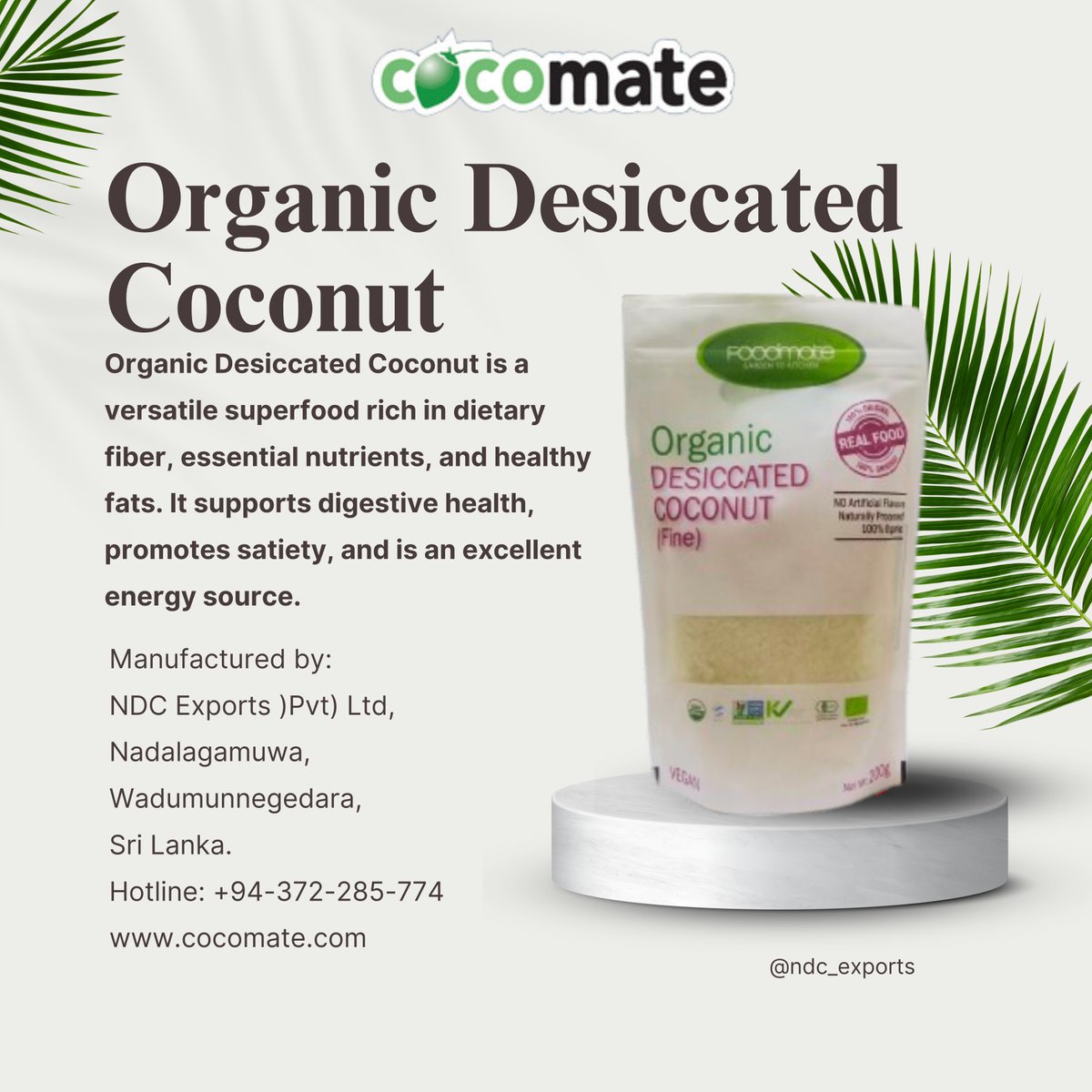 ᴅɪꜱᴄᴏᴠᴇʀ ᴛʜᴇ ꜱᴜᴘᴇʀɪᴏʀ ǫᴜᴀʟɪᴛʏ ᴏꜰ ᴏʀɢᴀɴɪᴄ ᴅᴇꜱɪᴄᴄᴀᴛᴇᴅ ᴄᴏᴄᴏɴᴜᴛ ᴡɪᴛʜ ᴄᴏᴄᴏᴍᴀᴛᴇ!
#followforfollow #likeforlikes #followus #organic #desiccatedcoconut #healthyliving #baking #vegan #glutenfree #foodie #food #import #exports #ndc_exports