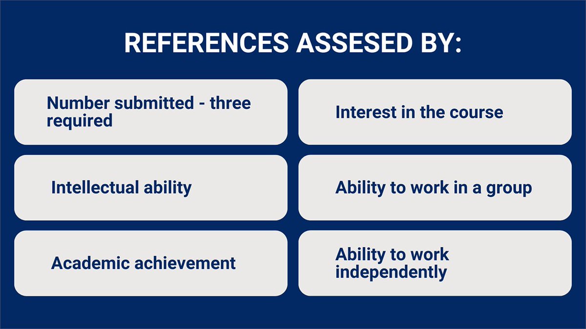 MSc in Health Systems Improvement and Evaluation #MScHSIE applications are still open!

To be eligible for scholarships, apply before 3rd Dec.
Remember to get your references in by this date, we cannot review incomplete applications. 
See below criteria for your references.