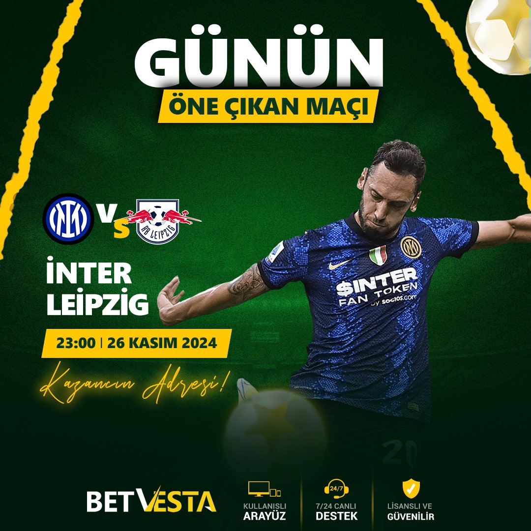 🏆ŞAMPİYONLAR LİGİ 🏆

⚽️ İNTER  🆚 RB LEİPZİG ⚽️

🎁betvesta %100 Spor hoş geldin bonusu ile kazanmaya hazır mısın?🎁

🛡 BETVESTA İLE ANINDA YATIR ANINDA ÇEK!🛡

🌐KESİNTİSİZ ERİŞİM🛡
heylink.me/BetVesta/