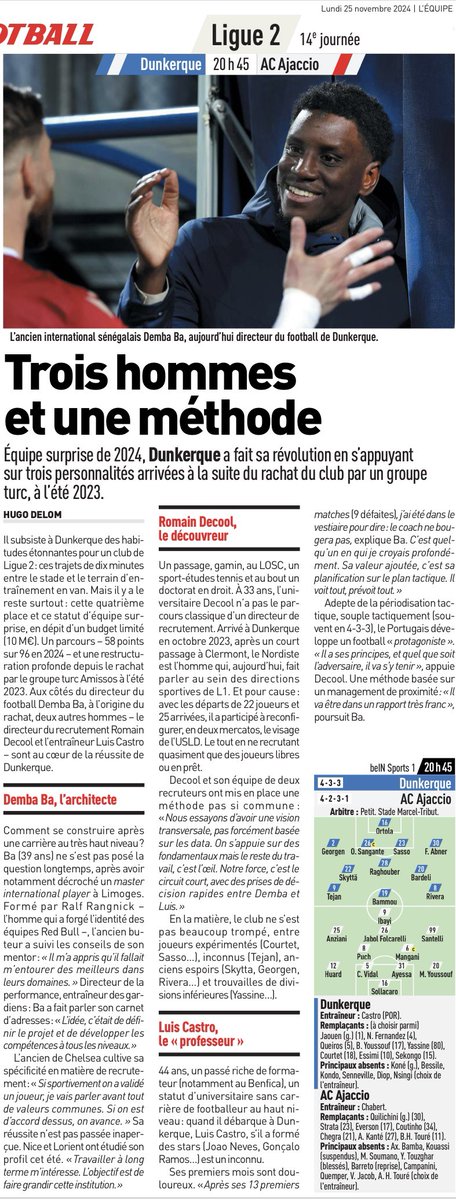 L’Equipe 25.11
🔵⚪️
