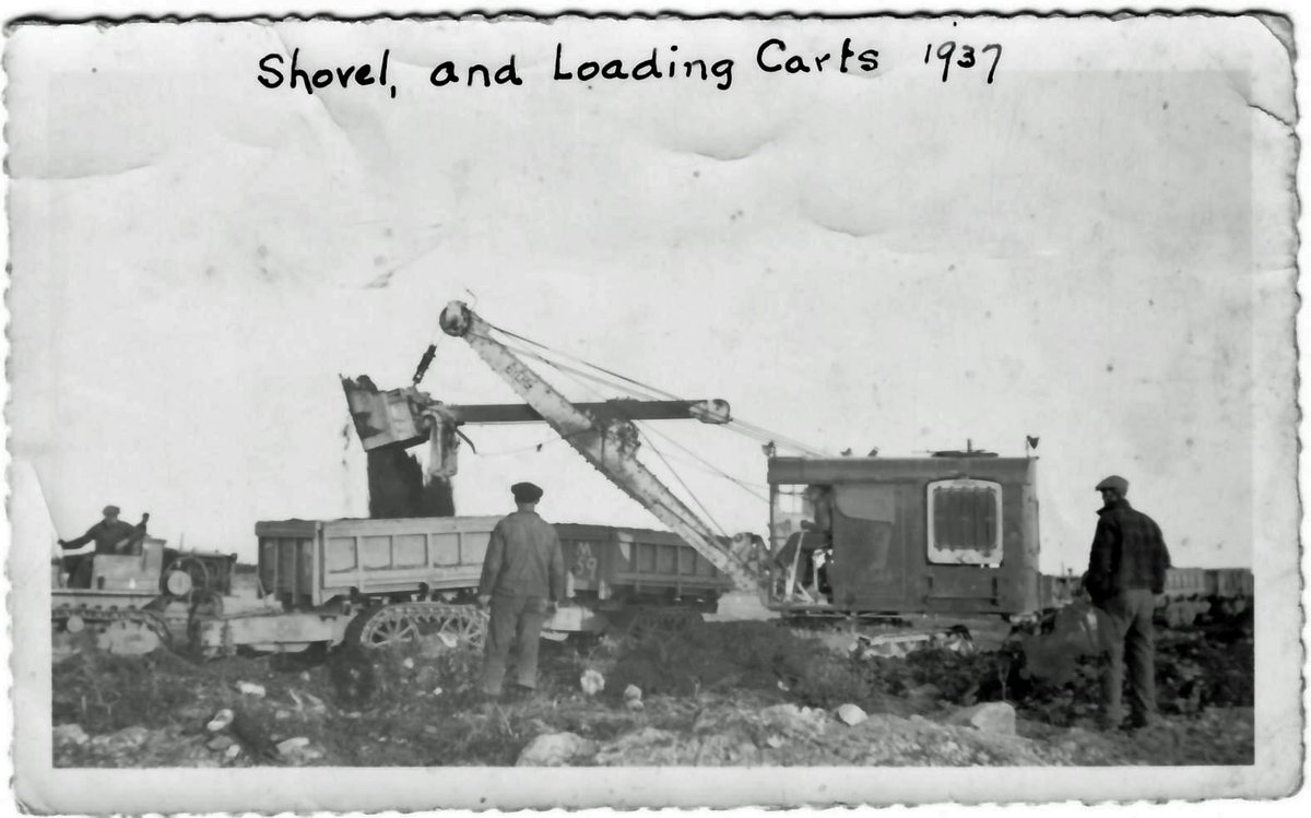 Construction images at Gander airport, started in 1937 in the middle of the Newfoundland wilderness , with the railway, the only infrastructure, providing material, equipment &amp; workers.  For more image slide shows &amp; stories ganderairporthistoricalsociety.org/_html_thirtys/…