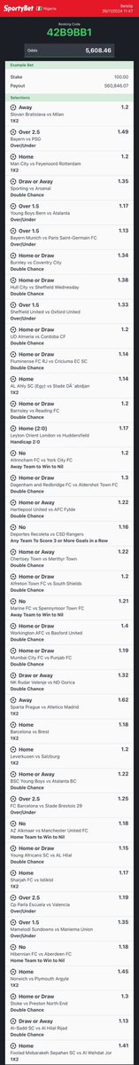 SteadyWin01's tweet photo. 💥 42B9BB1 - 5000 ODDS

@Ekitipikin @LouieDi13 @mrbayoa1 @Afc_Saks @sportingking365 @Brarena47 @Mrbankstips @Davidspredict @BETFUSE1 @39billion https://t.co/8PTM7oSTJd