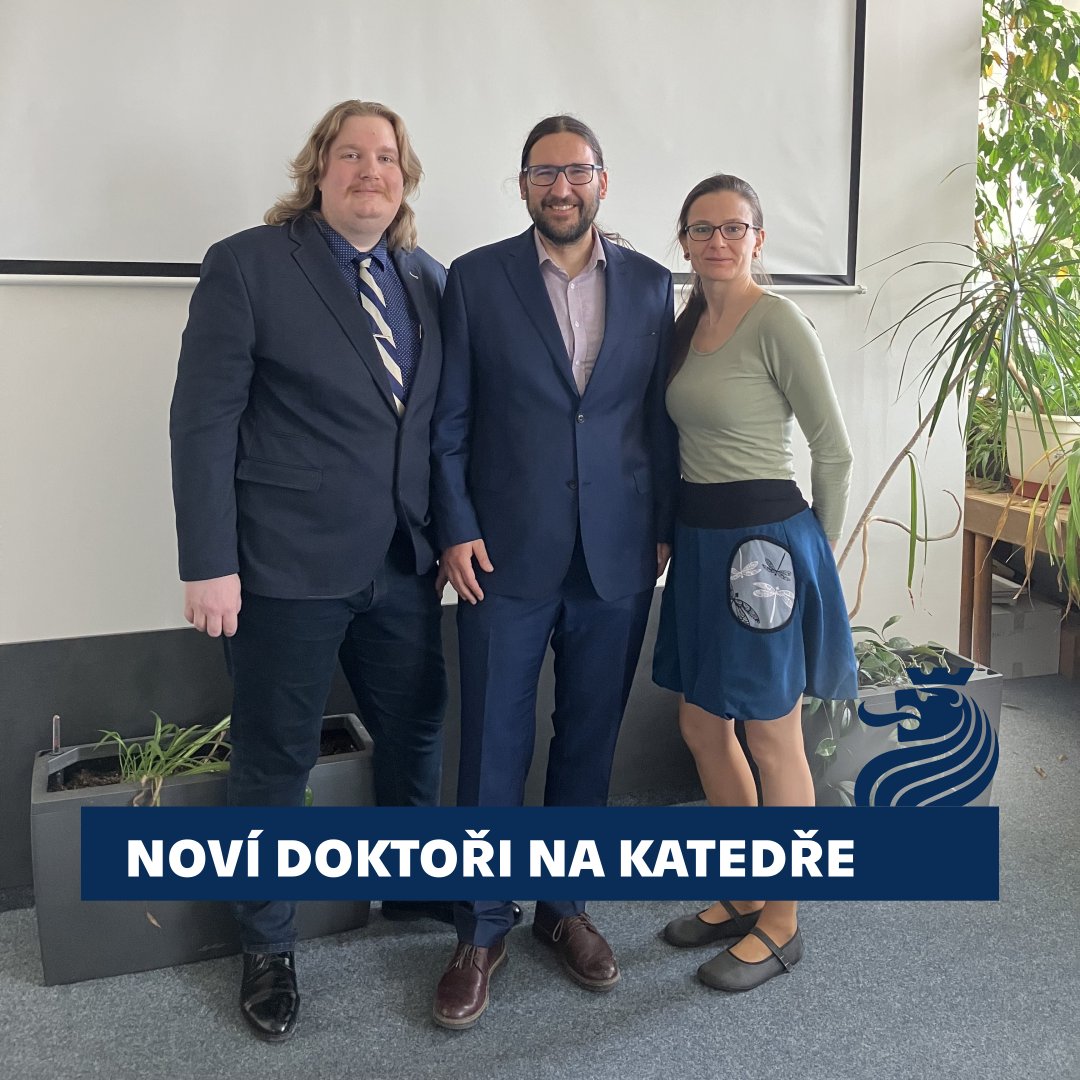 V minulém týdnu pod vedením prof. Cajthamla své disertační práce obhájili Petra Justová a Michal Janovský z kartografického týmu 🌍

Jsme rádi, že oba noví doktoři budou na katedře geomatiky pokračovat na pozicích vědeckých pracovníků. Gratulujeme 🎉