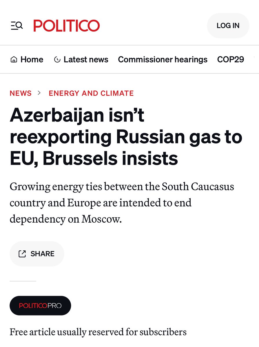 Hikmet Hajiyev (@hikmethajiyev) on Twitter photo I regret that <a href="/POLITICOEurope/">POLITICOEurope</a> instead of apologizing to Azerbaijan and retracting its fake news article, continues to spread disinformation to mislead the European and global public.
Meanwhile, in the article of Politico there is a reference to Azerbaijani media that official I regret that <a href="/POLITICOEurope/">POLITICOEurope</a> instead of apologizing to Azerbaijan and retracting its fake news article, continues to spread disinformation to mislead the European and global public.
Meanwhile, in the article of Politico there is a reference to Azerbaijani media that official