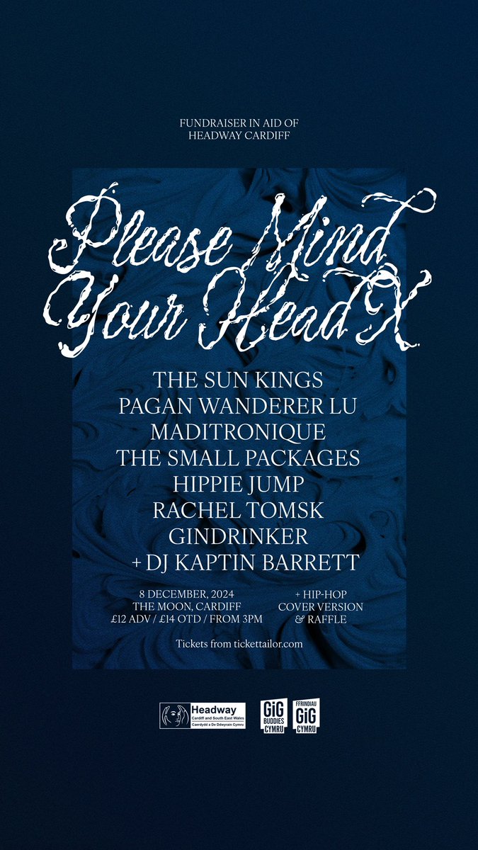 Confirmed <a href="/ClwbIforBach/">Clwb Ifor Bach</a> !

buytickets.at/headwaycardiff…

<a href="/HeadwayCardiff/">Headway Cardiff and South East Wales</a> <a href="/BuzzMagWales/">Buzz Magazine</a>