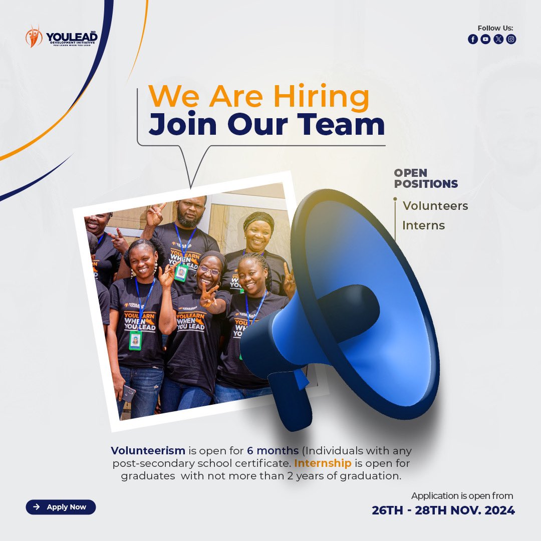 youlead360ng's tweet photo. YOULEAD360 is a non-profit organization with a vision to build a sustainable world led by exceptional leaders. It hopes to achieve this through empowering youths and women, creating opportunity for learning, and inspiring idealistic pattern for sustainable and transformative https://t.co/xwpXLtPIKH