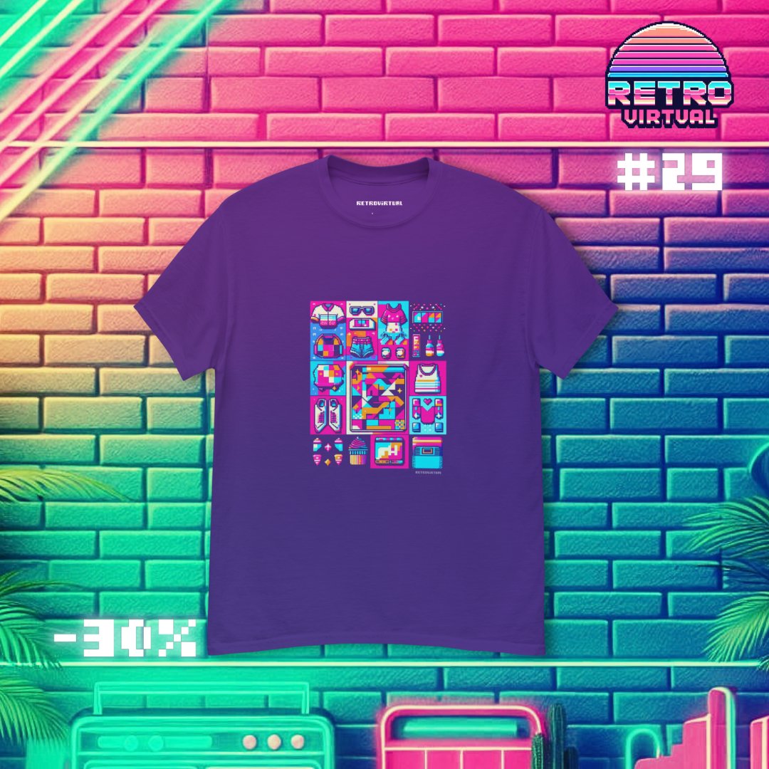 RetroVirtualX's tweet image. 🎽 Colección Retro 👕

👾🕶️ ¡Explora la colección de iconos de @RetroVirtualX #29! 

🕶️👕🎽🧁👚🩳👟
#RetroVirtual #PixelArt #ModaUnisex #MarcaDeRopa #ColecciónRetro #IconosPixelados