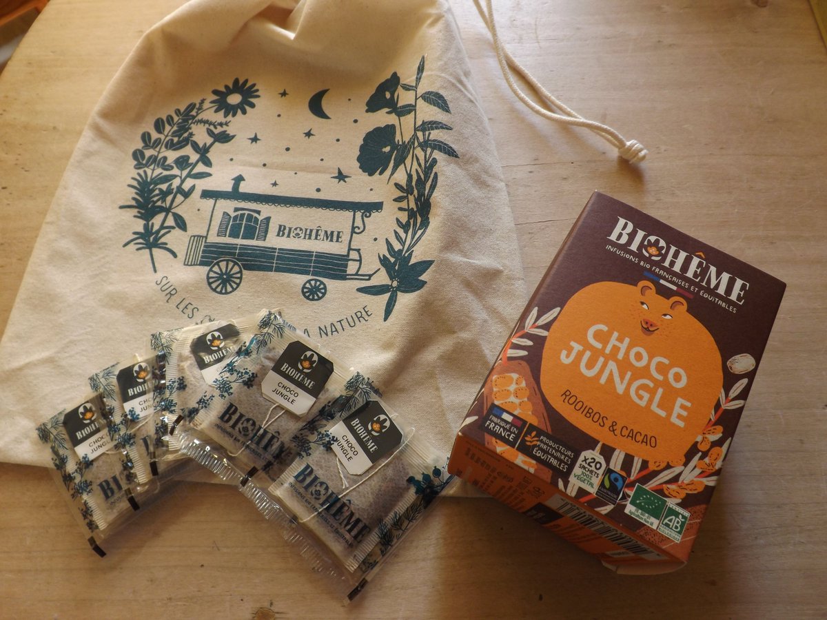 Freuviette's tweet photo. Biohême : infusions bio et françaises, naturelles et gourmandes, mon avis : https://t.co/ZhBFKzTEnZ https://t.co/ZpMBc1wje2