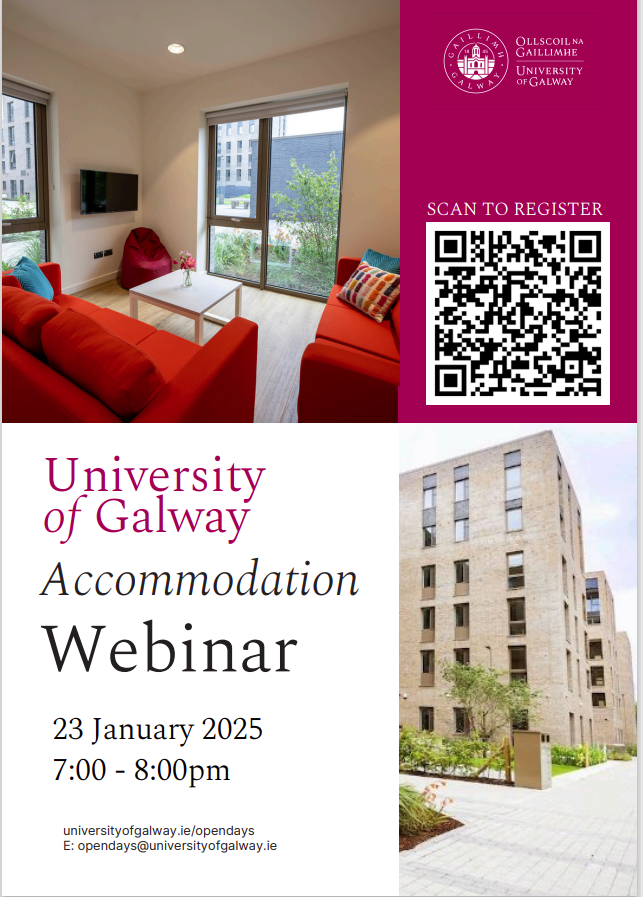 Great opportunity for 6th Year students and parents to get  first hand knowledge of applying to accommodation in University of Galway. <a href="/uniofgalway/">Ollscoil na Gaillimhe | University of Galway</a> <a href="/Smewest/">Caroline Naughton Duggan</a>