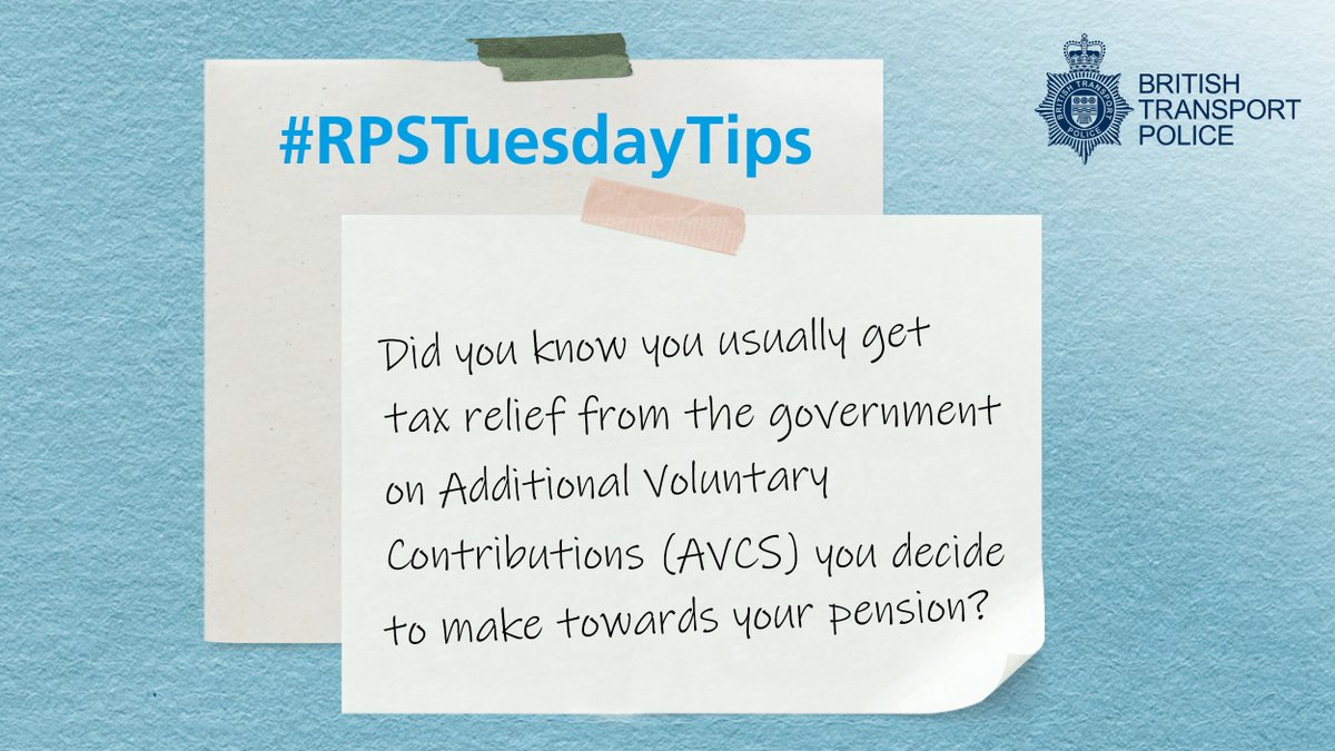 BTPPensionFund's tweet image. Saving more into your pension while you're working with Additional Voluntary Contributions could help you hit your pension savings target ow.ly/ULar50TWt02 #BTPTuesdayTips