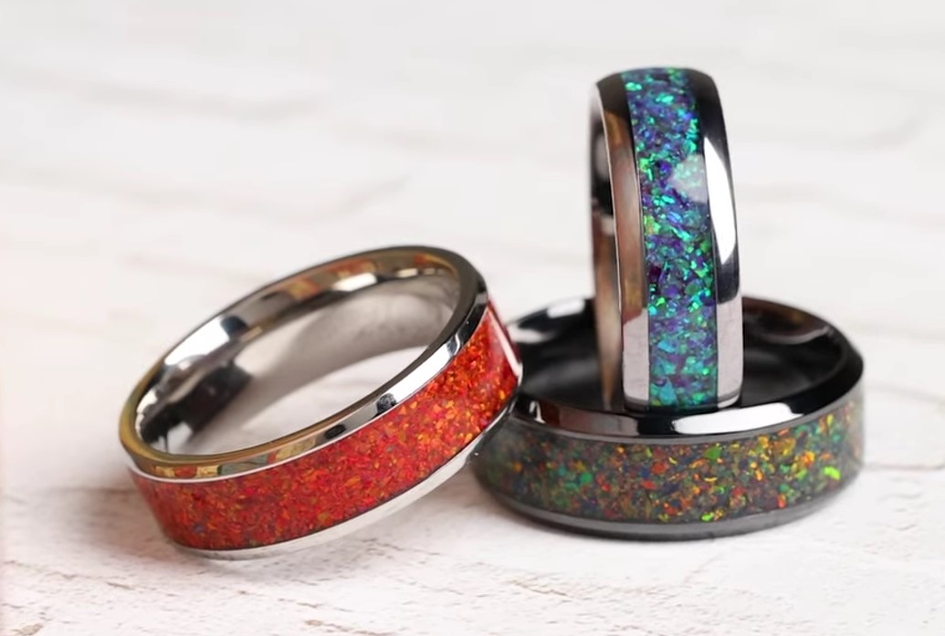 Lashbrook is offering grade-A, jewelry-quality opal with superior iridescence. Its shine constantly changes under different light sources and angles of view. The brilliant colors in our lab-created opal will not fade like natural alternatives. 
#ring #jewelrydesign #accessories