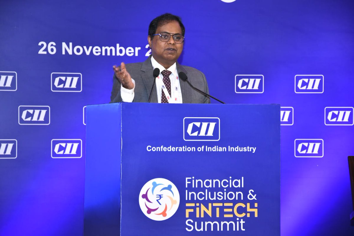 "Technological transformation must be brought about in a more democratic manner, particularly in the rural economy," said <a href="/ShajiKV/">Shaji Krishnan V</a>, Chairman, <a href="/NABARDOnline/">NABARD Online</a>, at the Inaugural Session of the Financial Inclusion and Fintech Summit. 

#FinancialInclusionAndFintechSummit24
